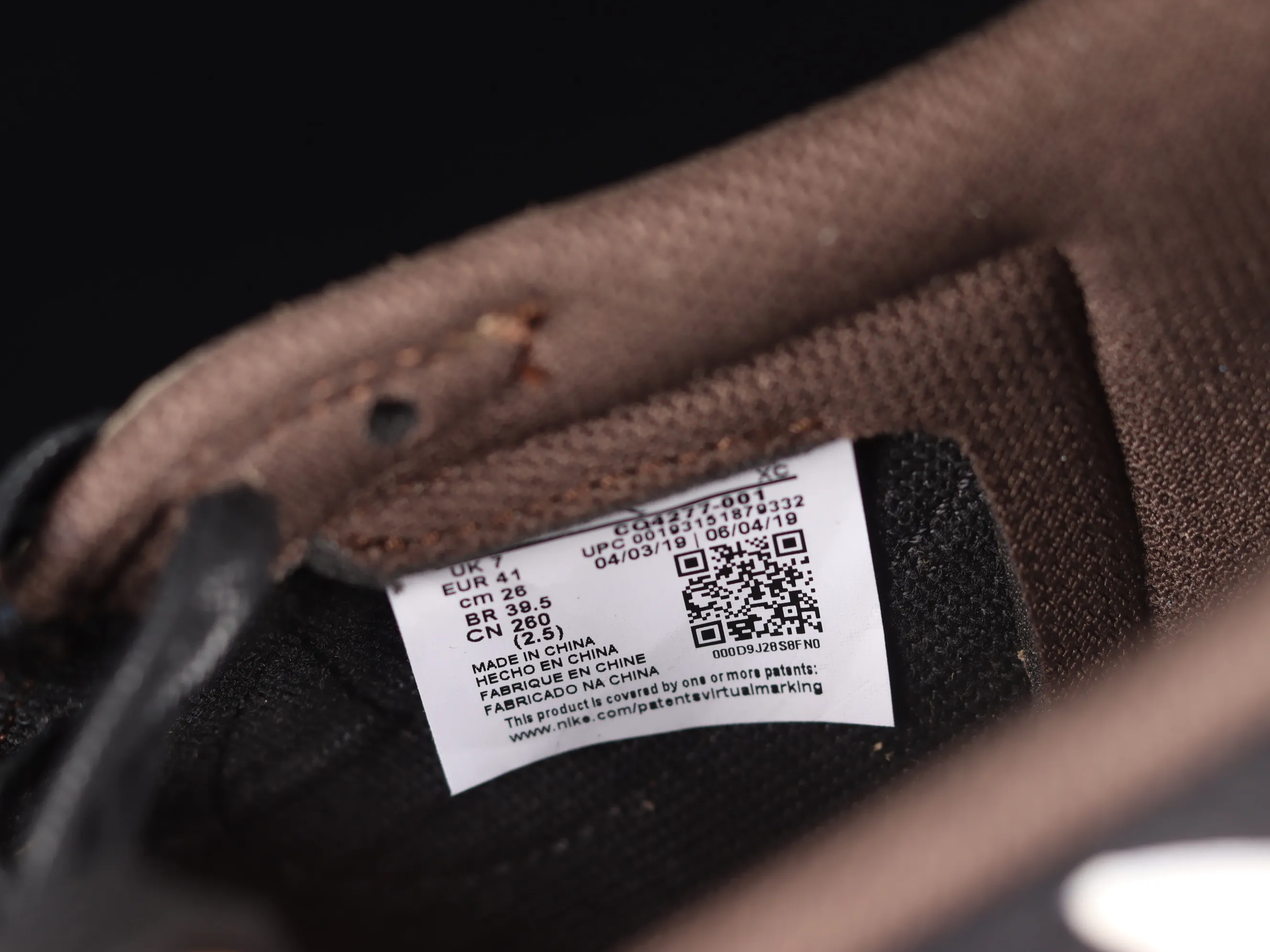 All categories Air Jordan Jordan series basketball shoes Air Jordan 1 Low pure original version Travis Scott x Jordan 1 low AJ 1 OG barb reverse hook grimace low top CQ4277-001